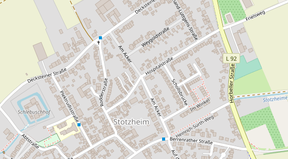 Monteurzimmer auf Satellitenbild