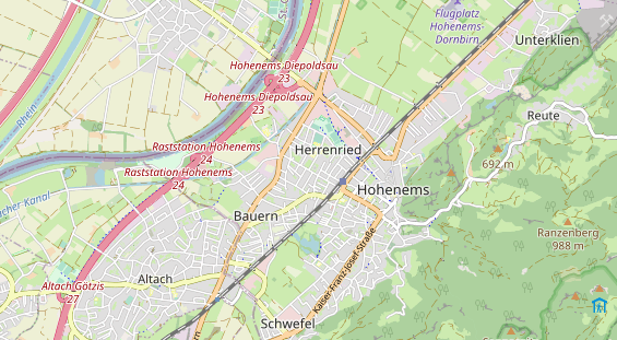 Monteurzimmer auf Karte