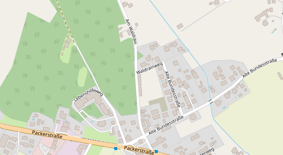 Monteurzimmer auf Satellitenbild
