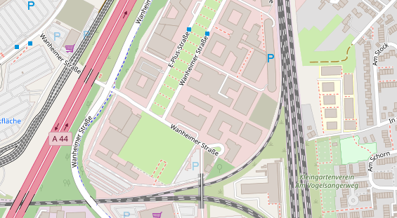 Monteurzimmer auf Satellitenbild