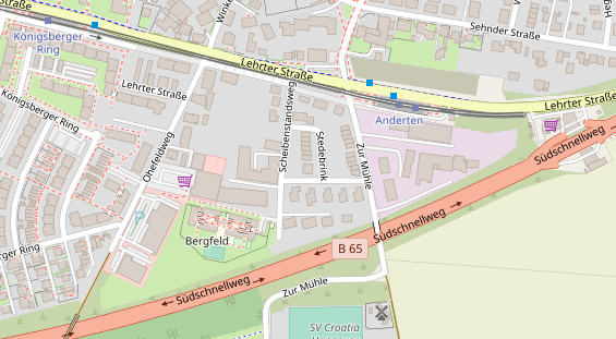 Monteurzimmer auf Satellitenbild