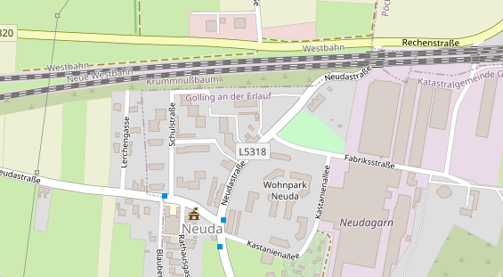 Monteurzimmer auf Satellitenbild