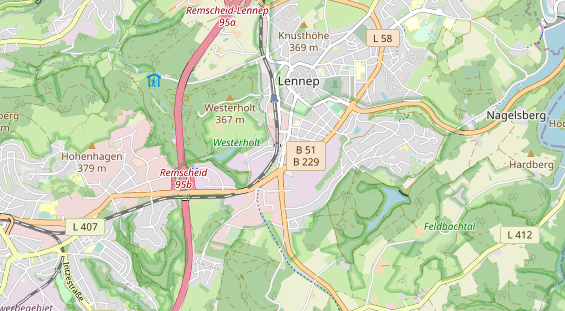 Monteurzimmer auf Karte