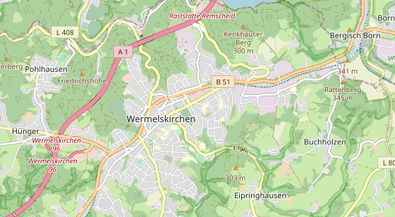 Monteurzimmer auf Karte
