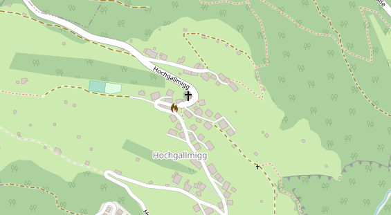 Monteurzimmer auf Satellitenbild