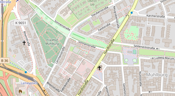 Monteurzimmer auf Satellitenbild