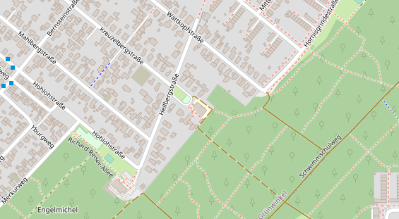 Monteurzimmer auf Satellitenbild