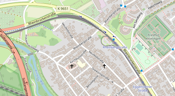 Monteurzimmer auf Satellitenbild