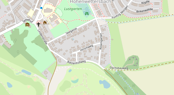 Monteurzimmer auf Satellitenbild