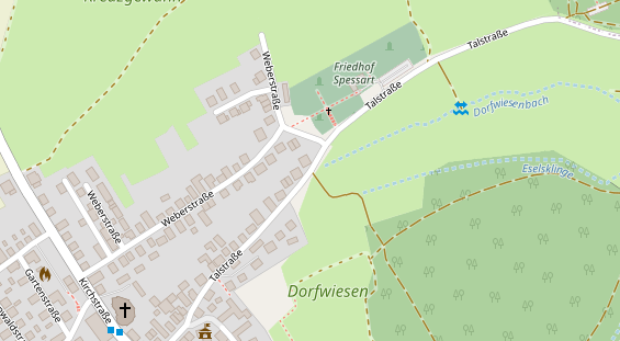 Monteurzimmer auf Satellitenbild