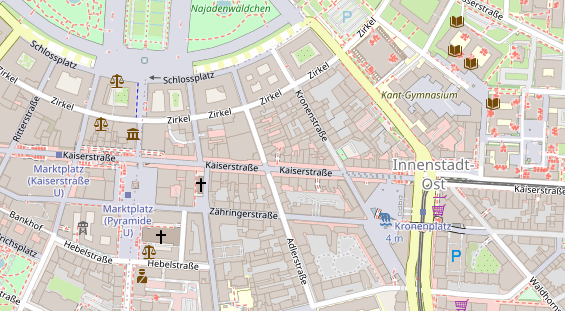 Monteurzimmer auf Satellitenbild