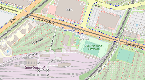 Monteurzimmer auf Satellitenbild