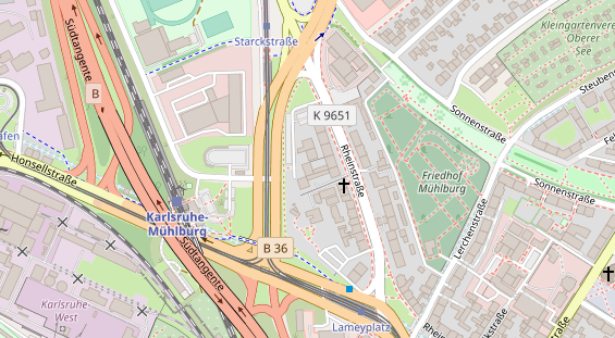 Monteurzimmer auf Satellitenbild