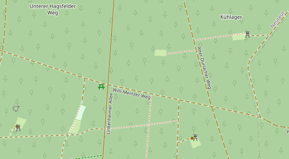 Monteurzimmer auf Satellitenbild