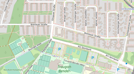 Monteurzimmer auf Satellitenbild