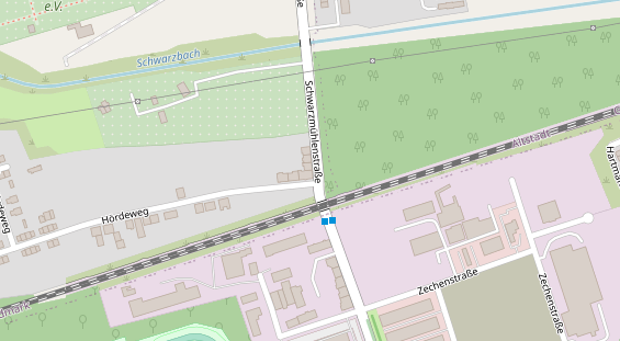 Monteurzimmer auf Satellitenbild