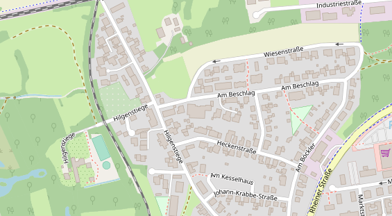 Monteurzimmer auf Satellitenbild