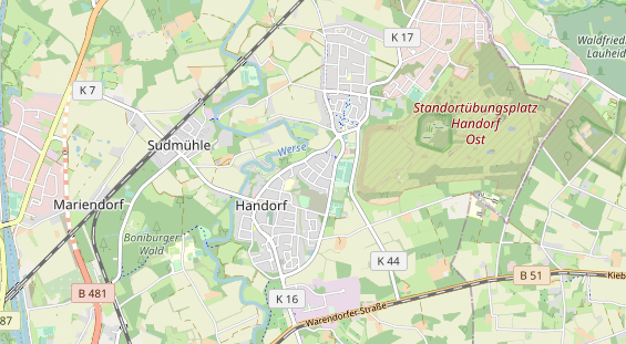 Monteurzimmer auf Karte