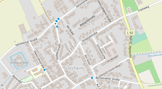Monteurzimmer auf Satellitenbild