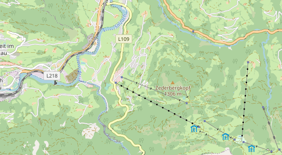 Monteurzimmer auf Karte