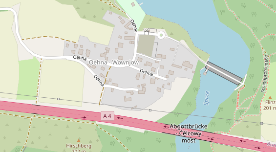 Monteurzimmer auf Satellitenbild