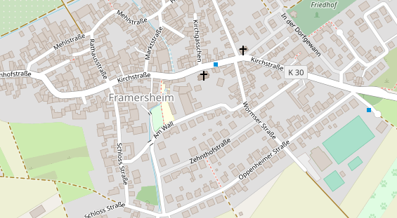 Monteurzimmer auf Satellitenbild