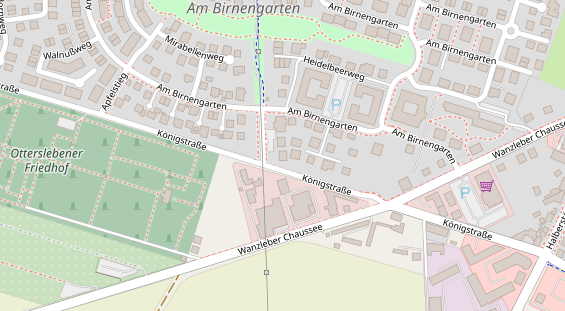 Monteurzimmer auf Satellitenbild