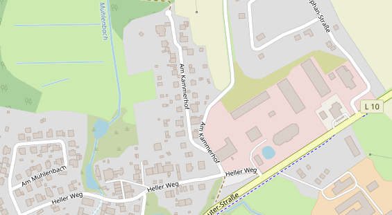 Monteurzimmer auf Satellitenbild