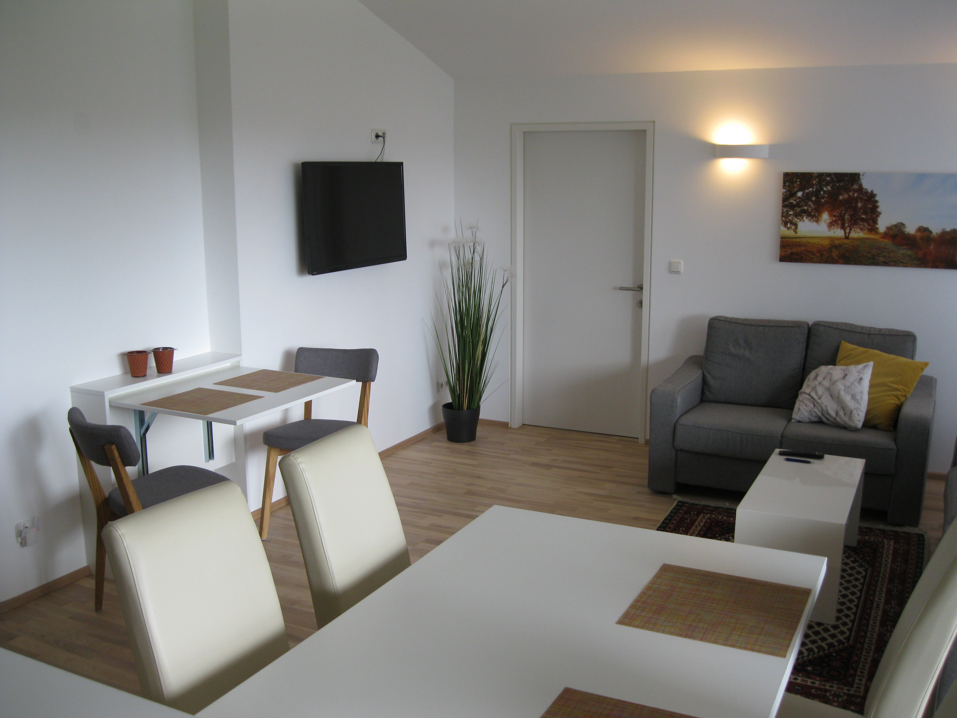 MonteurZimmer - Traunapartment-EZ-Parkplatz-24/7-Balkon-Zentrale Lage-WLAN