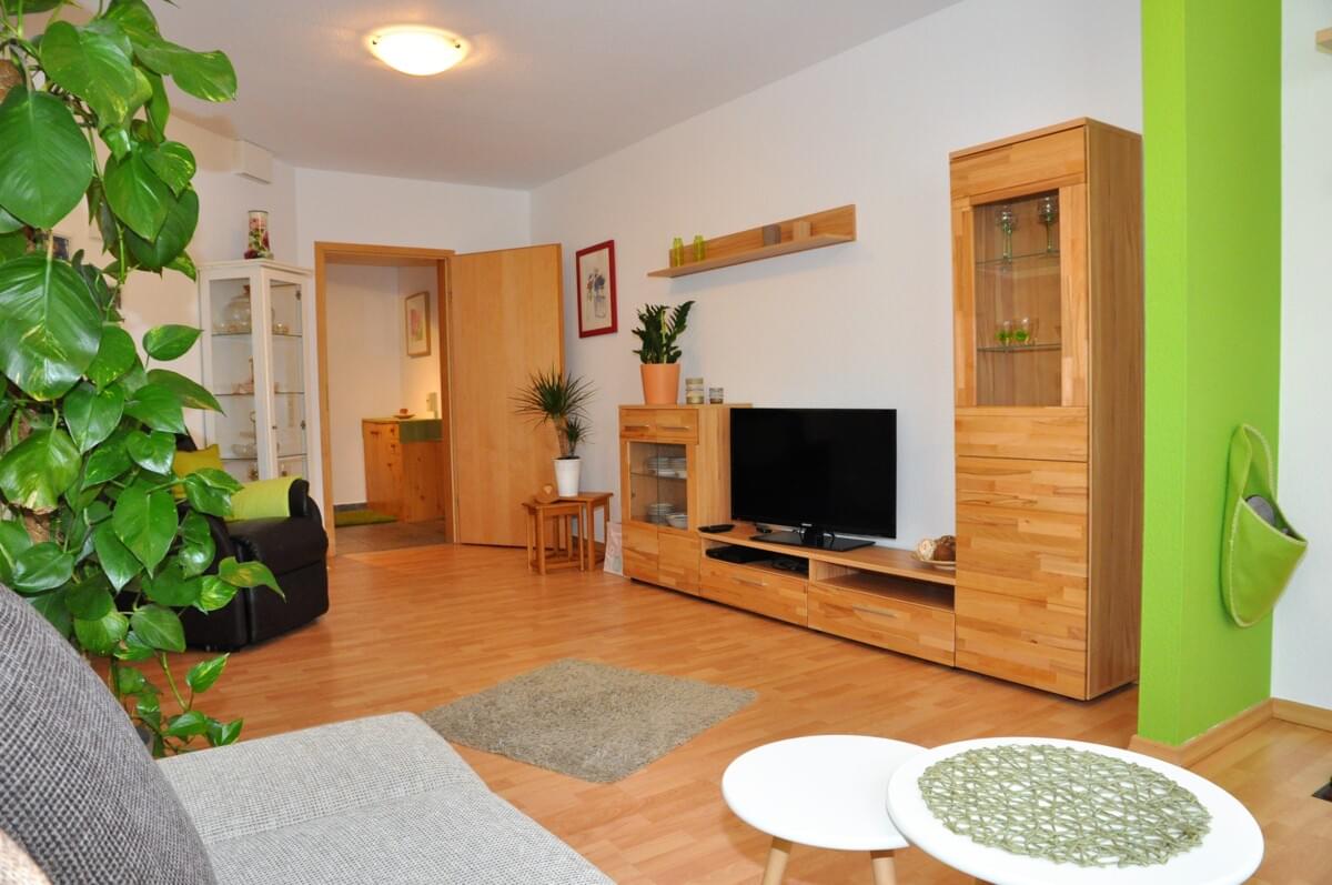 MonteurZimmer - Wohnzimmer - Ferienwohnung Wiesbaden-Naurod für bis zu 4 Personen