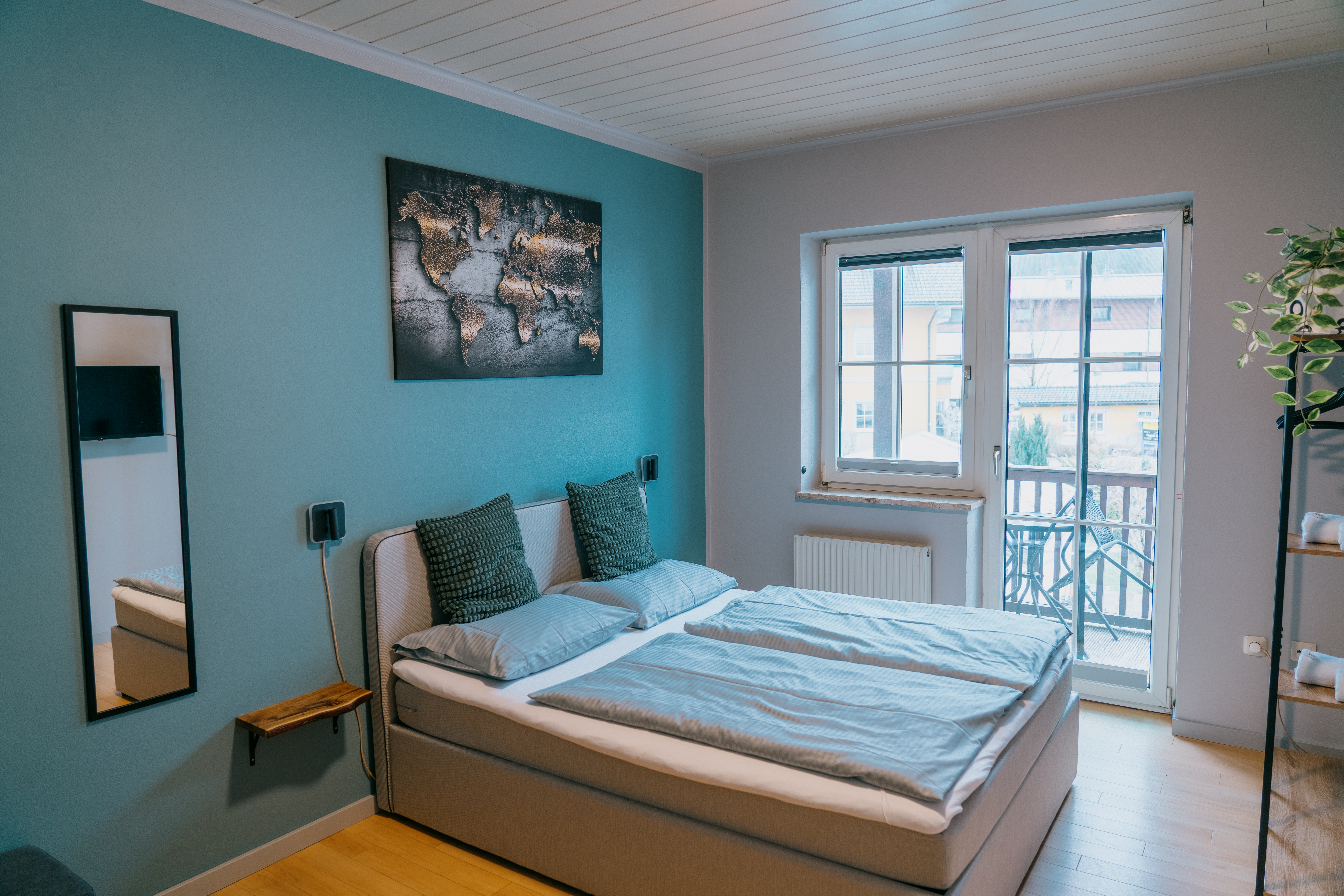 Monteur-Zimmer - Parkplatz: kostenlose Parkplätze in der Umgebung vorhanden - Salzburg - Zimmeransicht. - Mountain View Salzburg Apartments