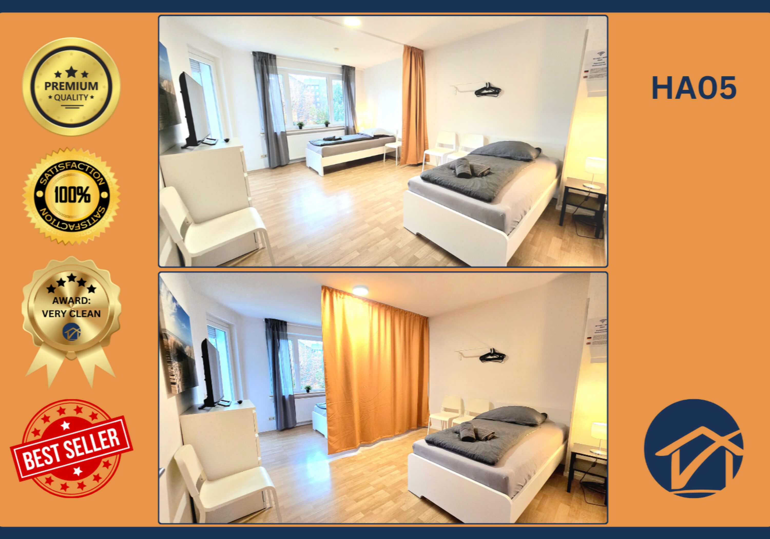 Monteur-Zimmer - Preis pro Nacht - Holzwickede - TOP Apartments in Hagen with balcony or winter garden