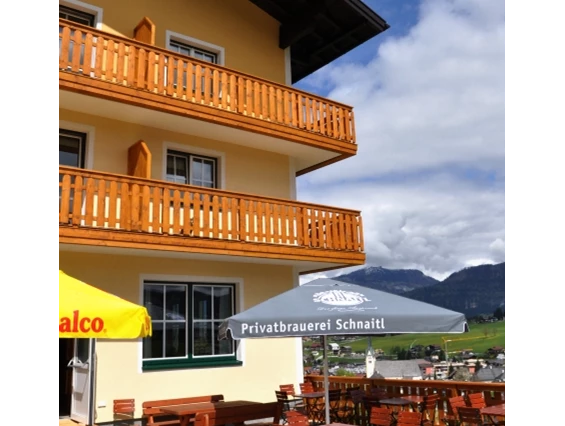 MonteurZimmer: Terrasse - Gästehaus Abtenau