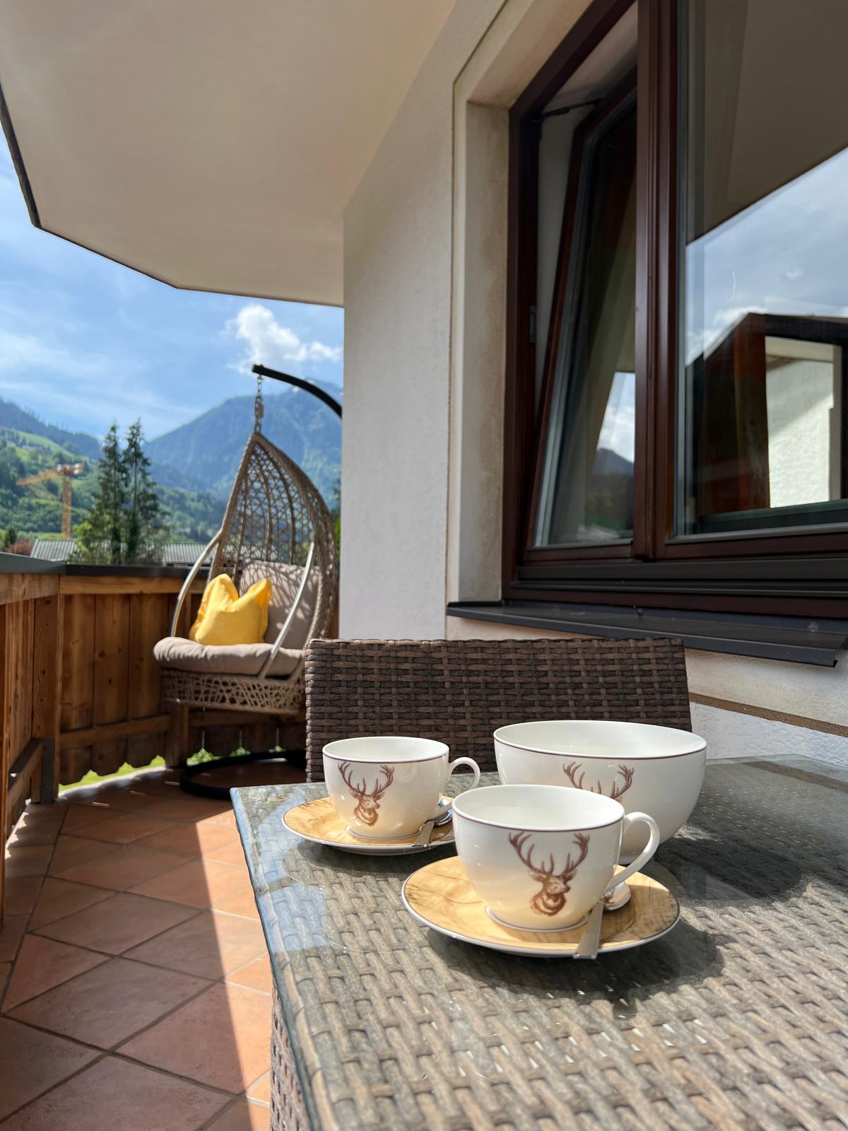 Monteur-Zimmer - Preis pro Nacht - Bad Dürrnberg - Balkon  Frauenmantel und Enzian Appartement - Ferienhaus Höllwart