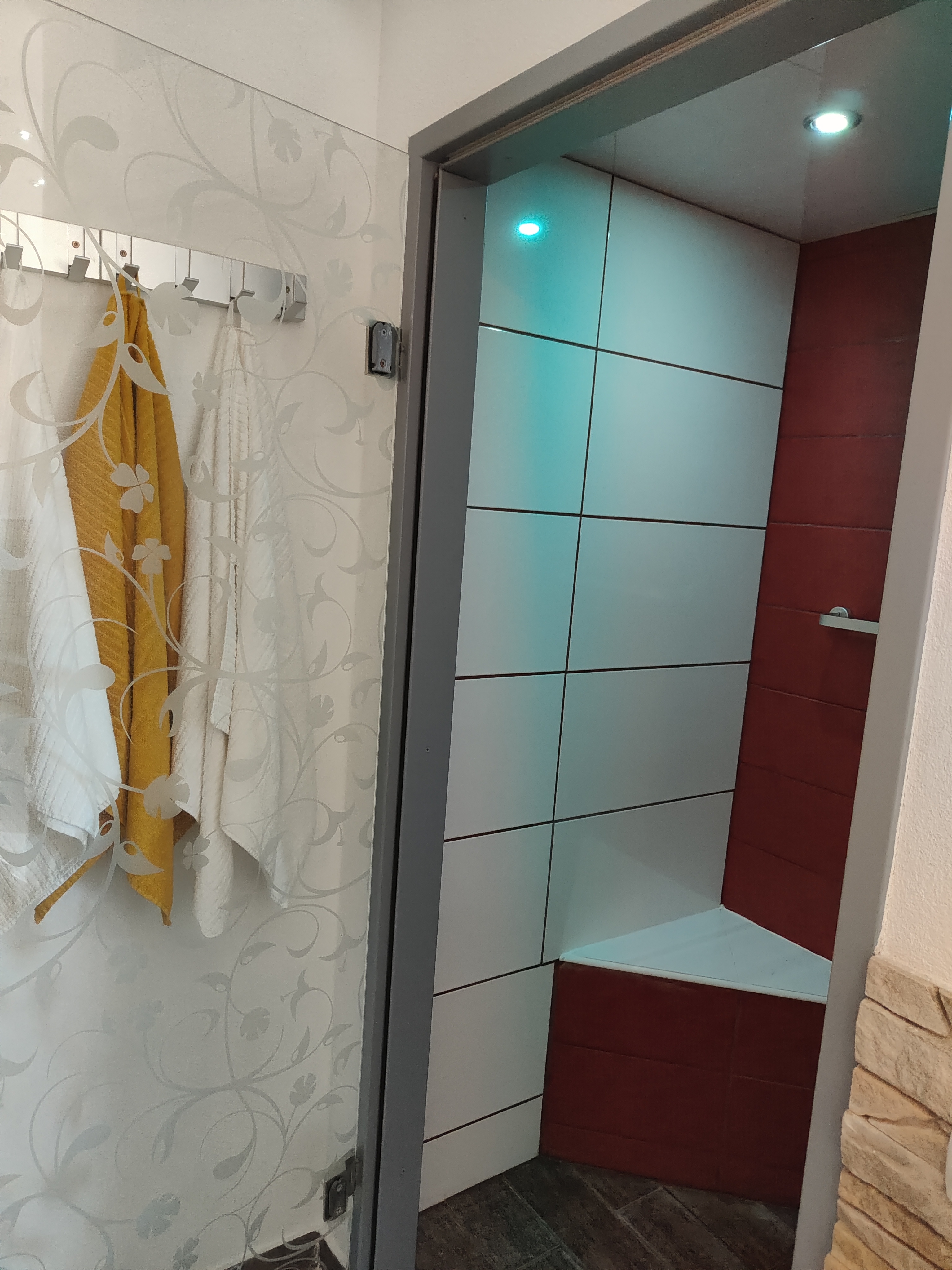 MonteurZimmer: Dusche - Ferienwohnung Dorfleben