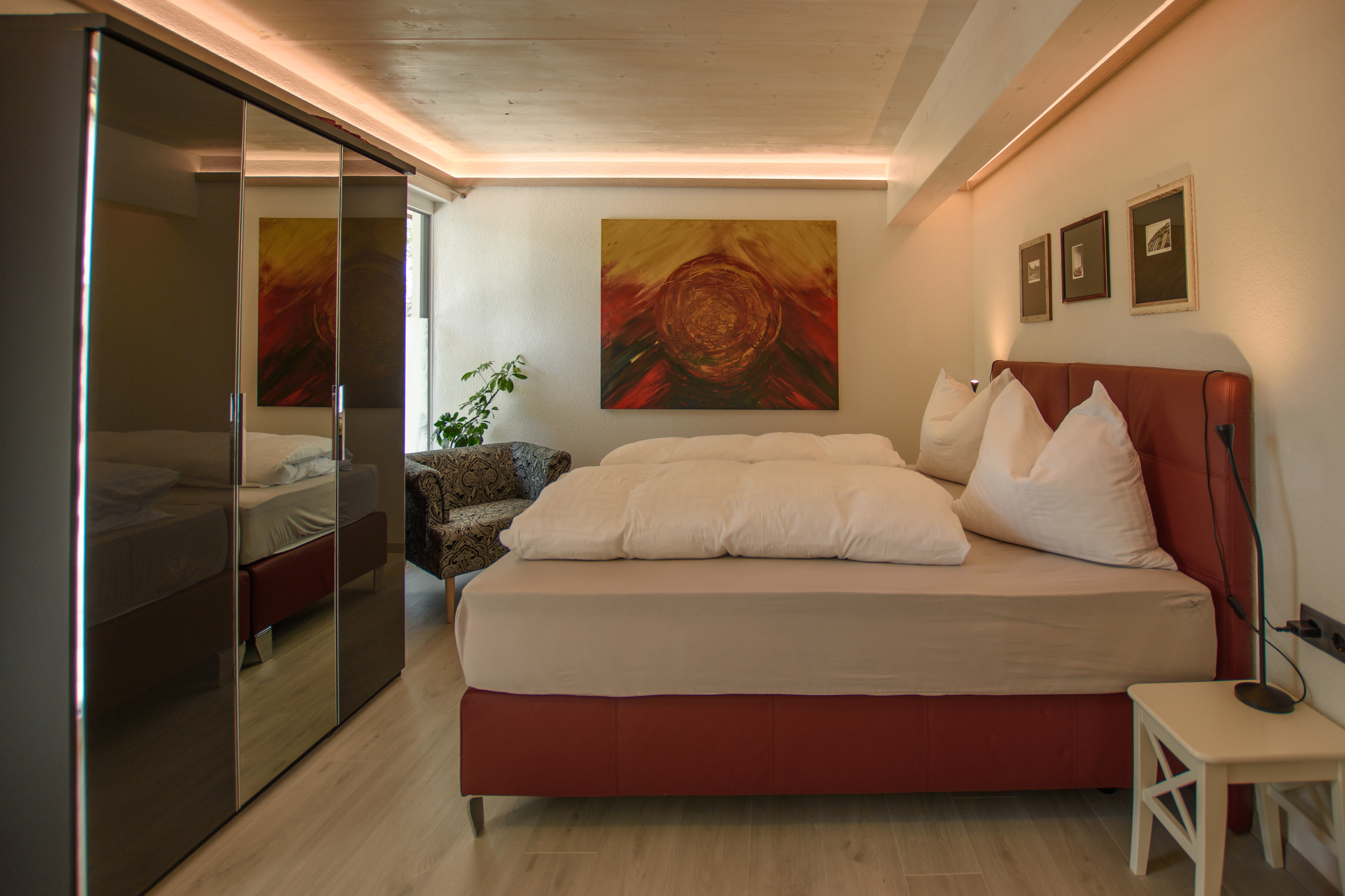 Monteur-Zimmer - Zwischenreinigung - Kärnten - Schlafzimmer - auf Wunsch mit getrennten Betten - Garten Appartement Harmony