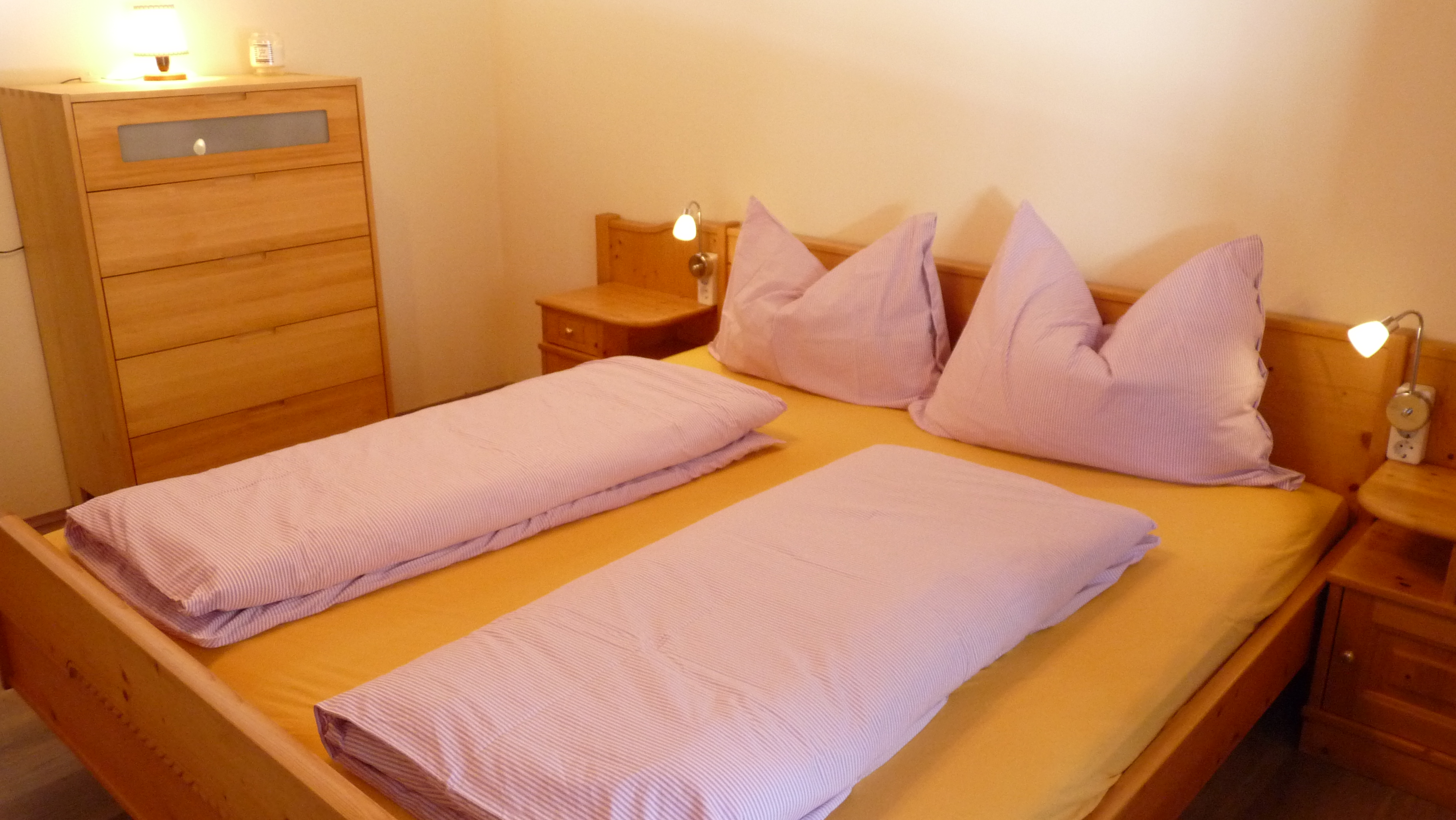 MonteurZimmer: 4. Schlafzimmer Fewo 'Panorama' im 1. OG - Ferienhaus Schäfer