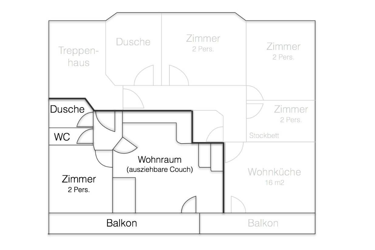 MonteurZimmer: Appartement Ferienwohnung Pernull