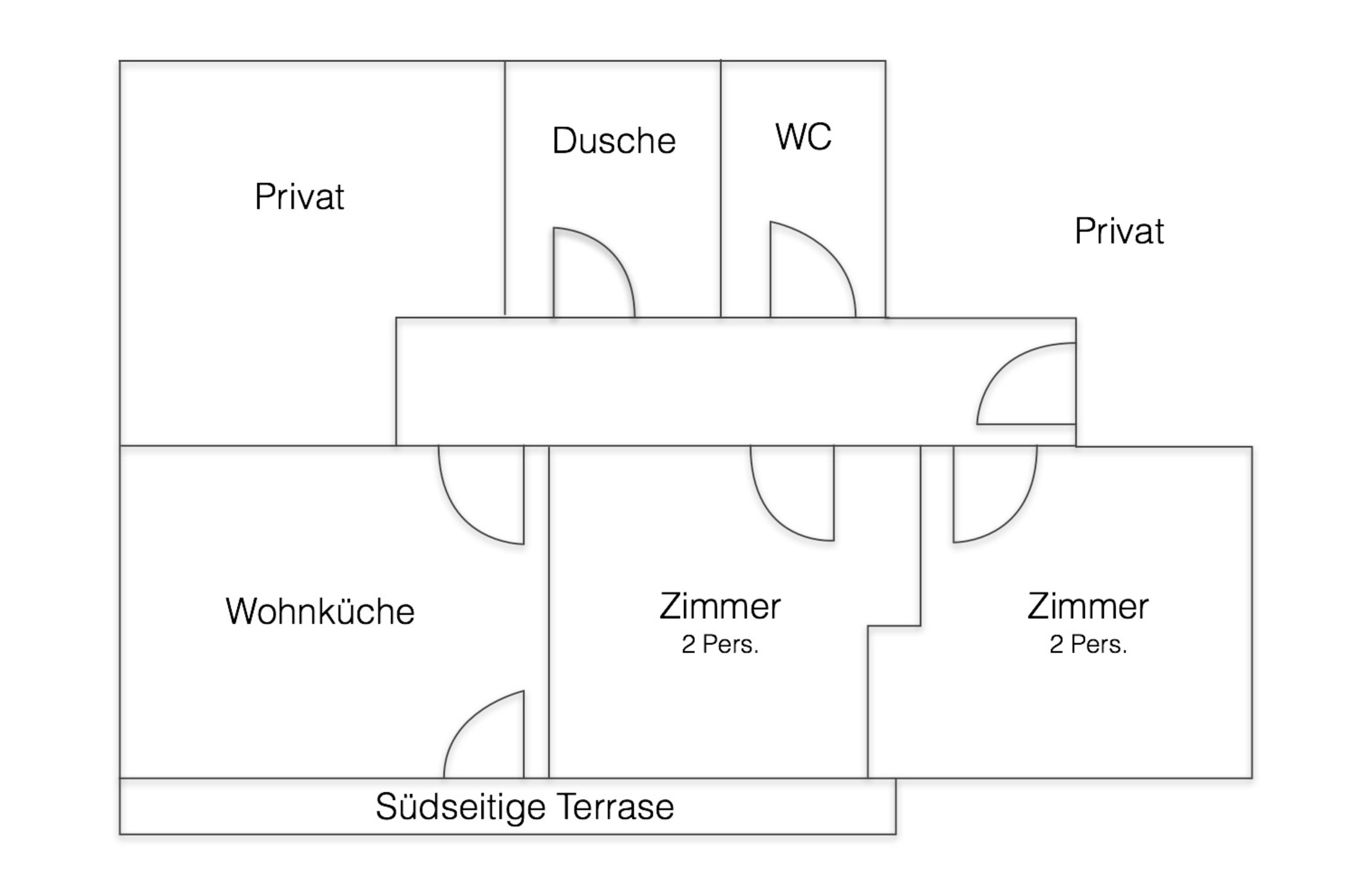 MonteurZimmer: Appartement Ferienwohnung Pernull
