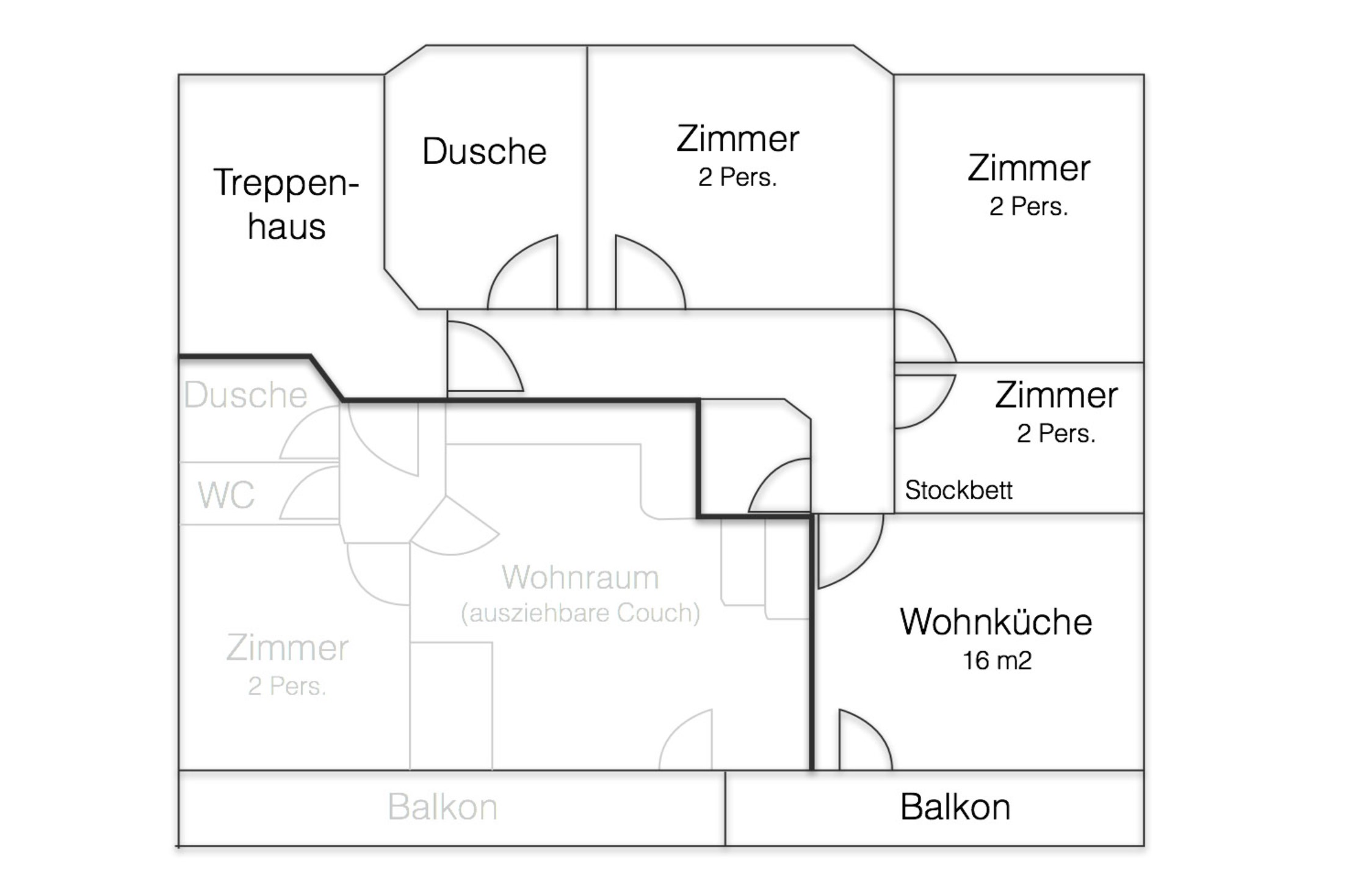 MonteurZimmer: Appartement Ferienwohnung Pernull