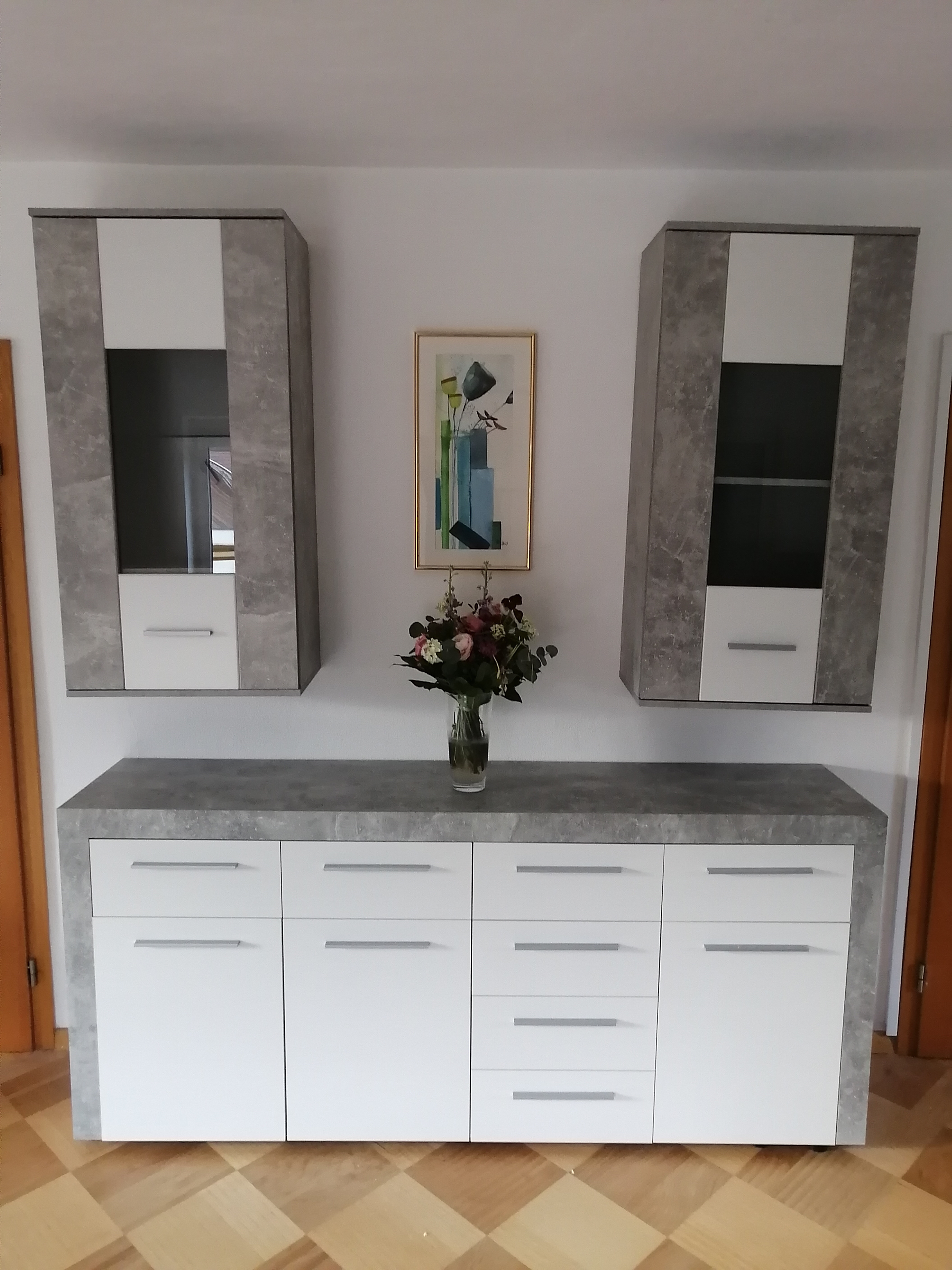 MonteurZimmer: Wohnzimmer  - Ferienwohnung Dreiländereck