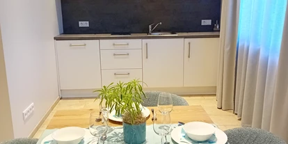 Monteur-Zimmer - Gallspach - Apartment XX-Large - Küche und Essbereich - TT Aparthotel Neuhofen
