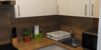 Monteur-Zimmer - Gallspach - Wohnung 4600 Wels, Herderstr. 48:
Vollausgestattete Küche - Wohnungen 4600 Wels, Herderstraße 44 und 48