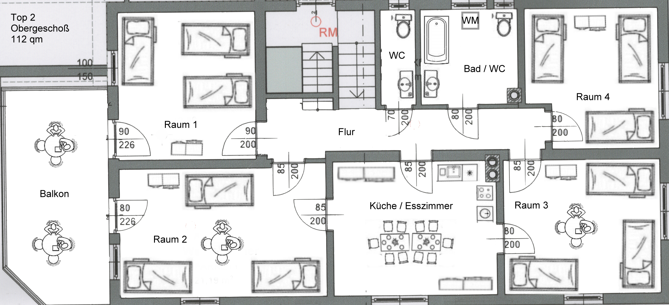 MonteurZimmer: Haus HERZOGENBURG - Apartment Top 2