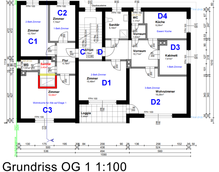 MonteurZimmer: Arbeiterunterkunft WALDVIERTEL im Kremsland - 10 Monteurzimmer / 21 Betten