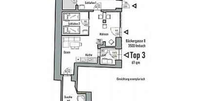 Monteur-Zimmer - Krems an der Donau - Apartment KREMSTAL in der WACHAU - Top 3