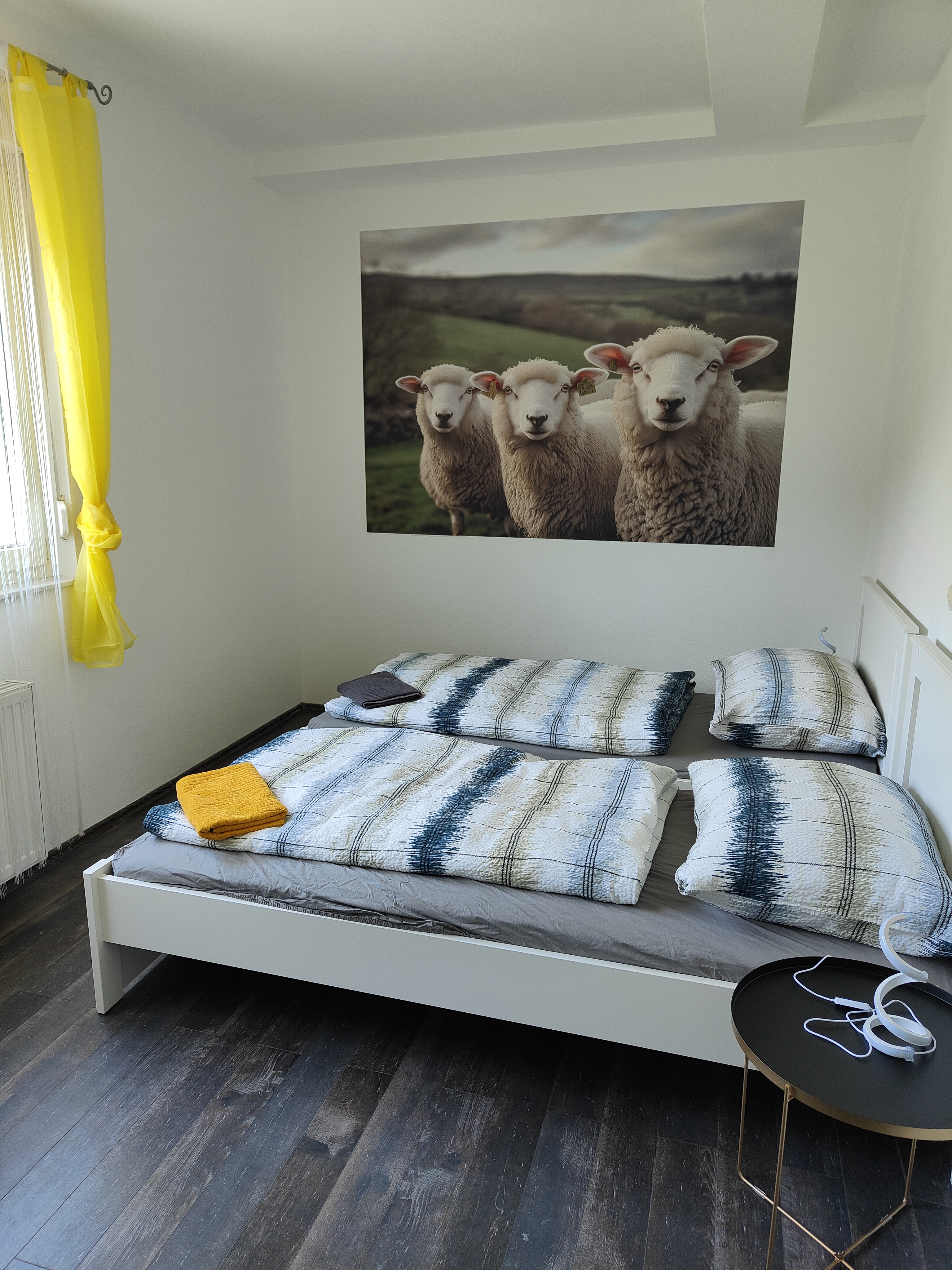 Monteur-Zimmer - Herd - Oberdrosen - Zwei Einzelbetten - Ferienwohnung Landliebe