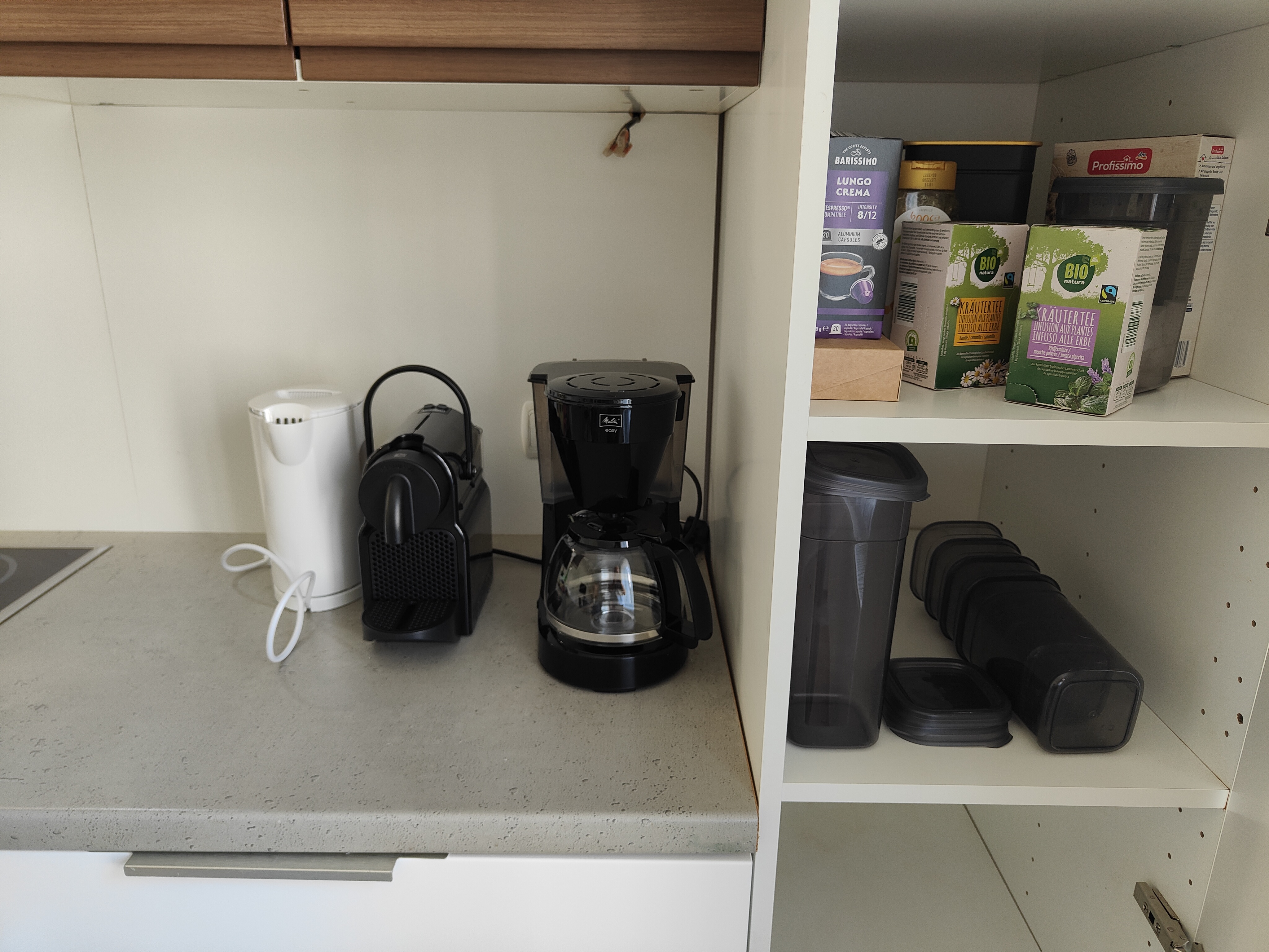 MonteurZimmer: Nespresso, Wasserkocher, Filtertütenkaffeemaschine - Ferienwohnung Landliebe