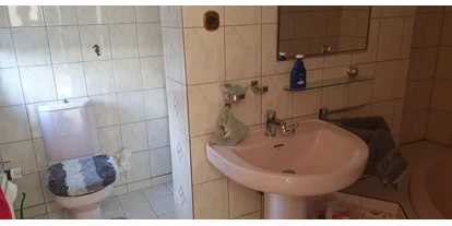 Monteur-Zimmer - Zwenkau - Waschbecken und Toilette - FeWo Bienchen