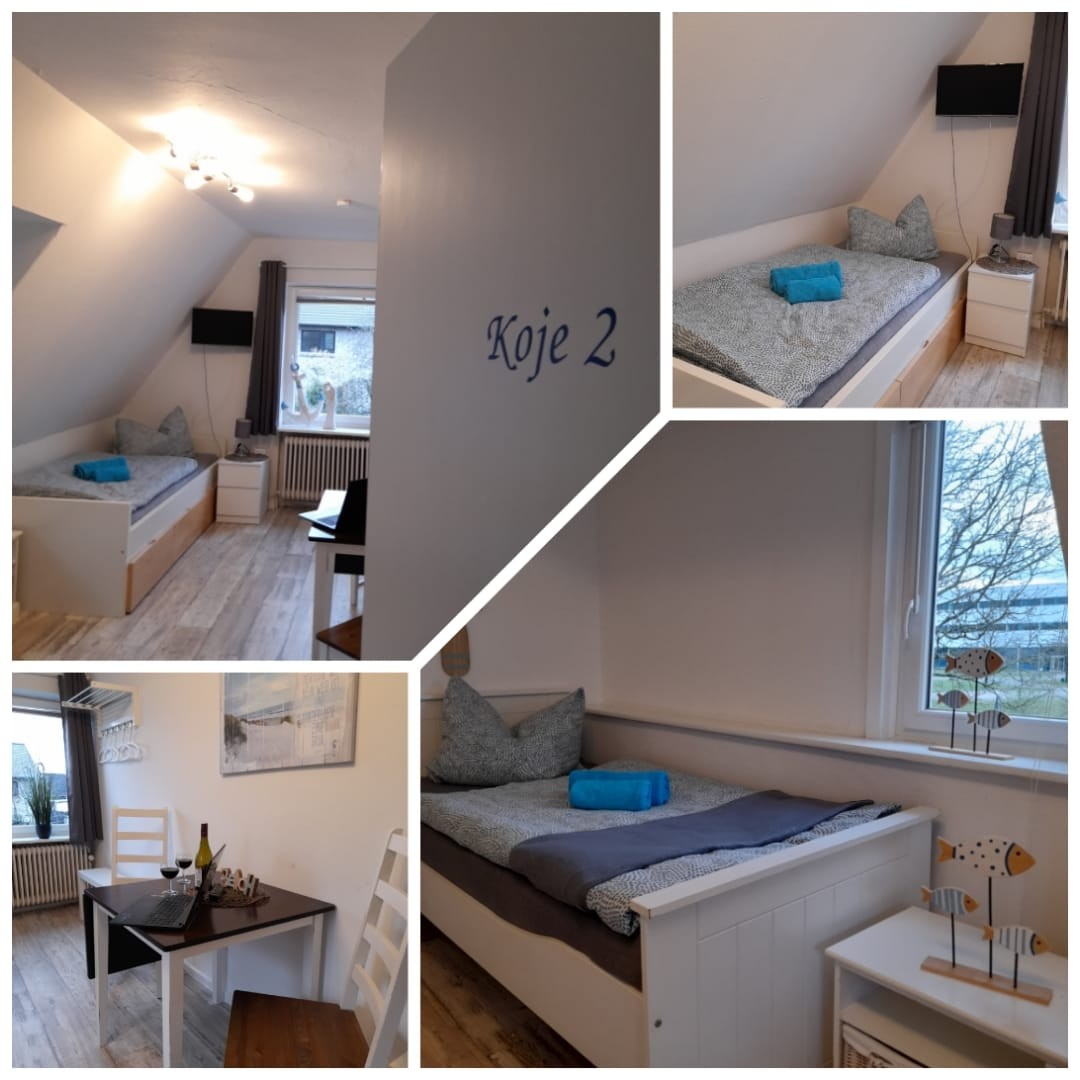 Monteur-Zimmer - Preis pro Nacht - Boardinghouse Meiken Koch 4 Zimmer mit je 2 Betten in 24941 Flensburg